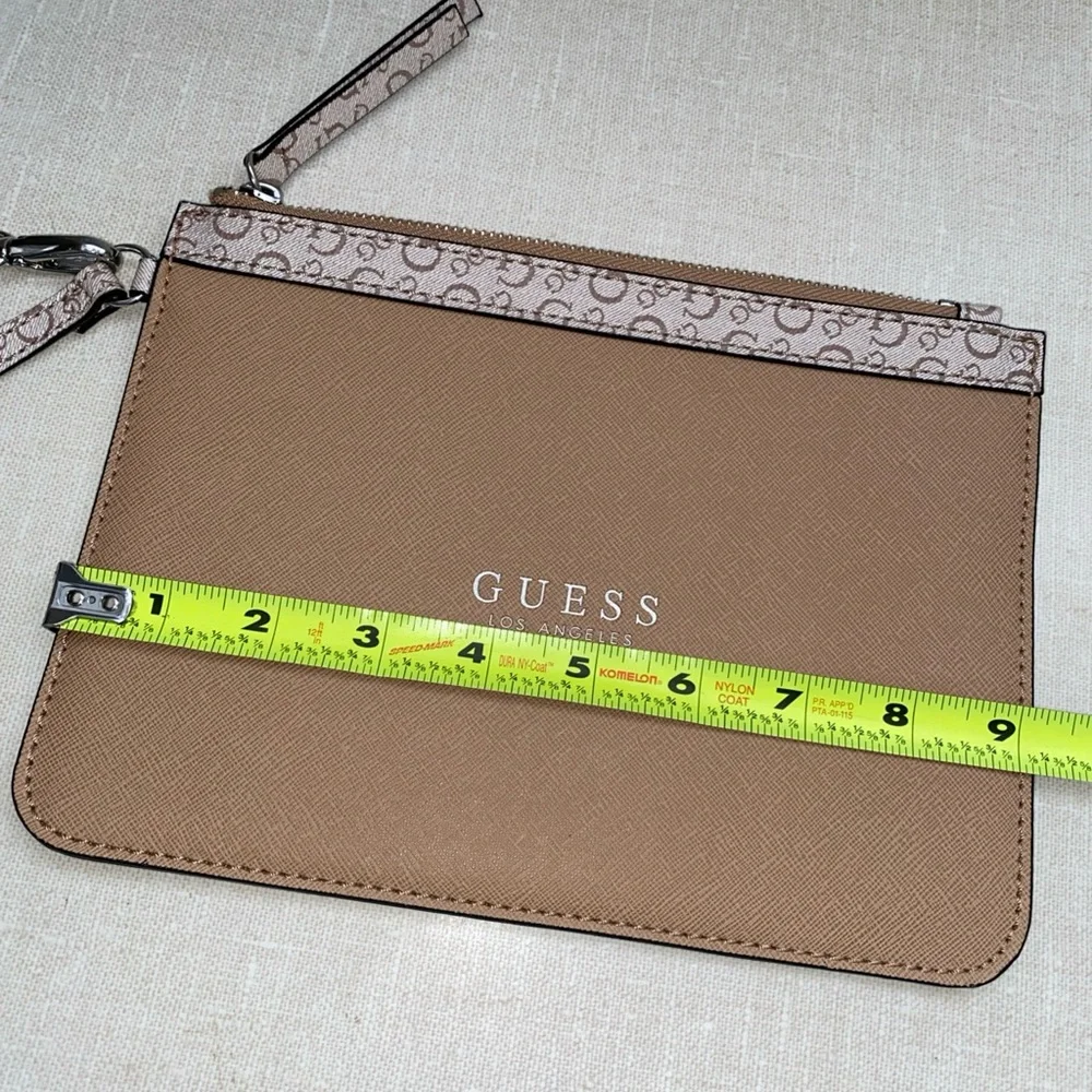 Guess‎ Tan Wristlet Bag